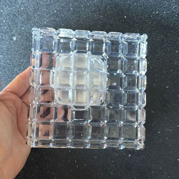 Waterford Crystal Large Offset Square Clock - Picture 6 of 9